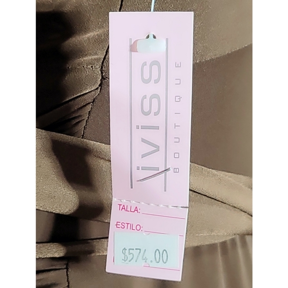 CO-ME COMO Deep Plunge Sleeveless Dress Size Medium - Picture 5 of 8